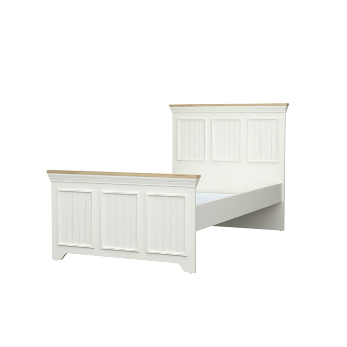 Hanah Home Cama Individual Monte Crema y Roble Hanah Home Cama Individual Monte Crema y Roble